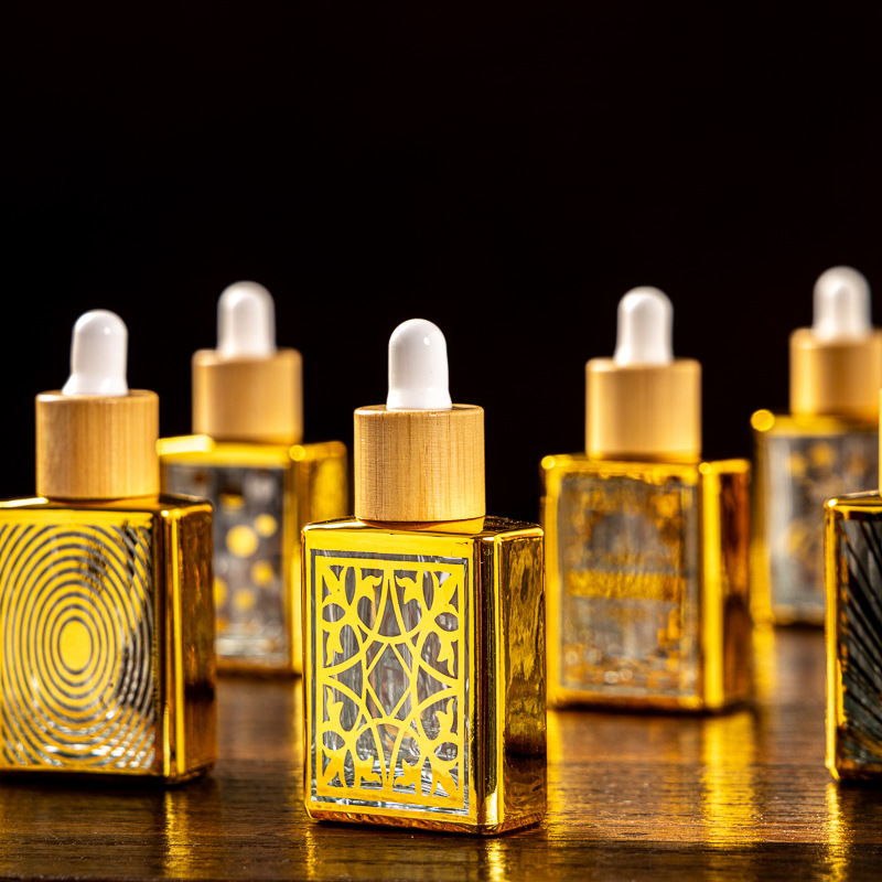 Attar Oil Roll On - 15MLEmpty Gold Glass Bottle Dropper/Roll-on Bottle