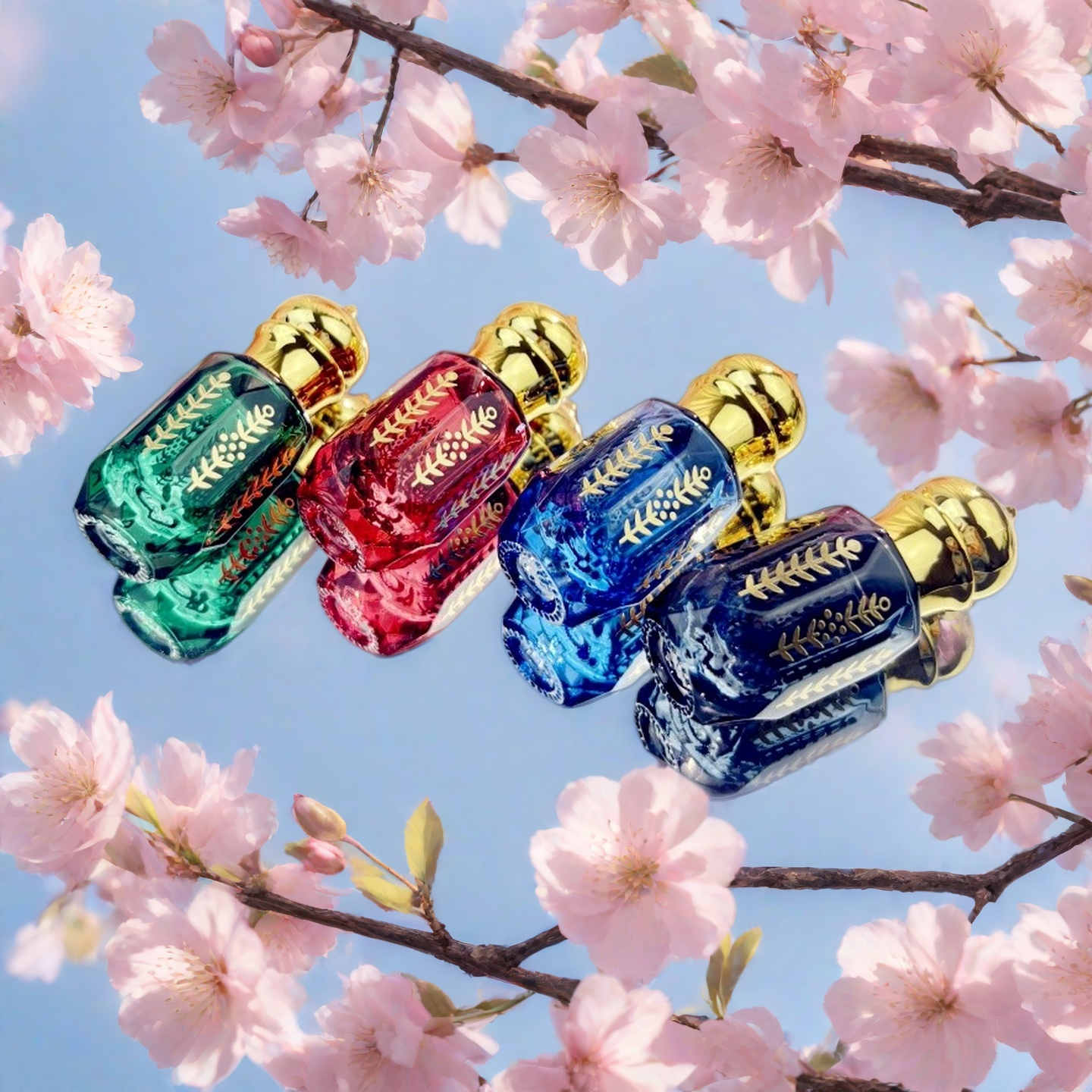 Attar Oil Roll On - Colorful 6ml Glass Roll on Bottle