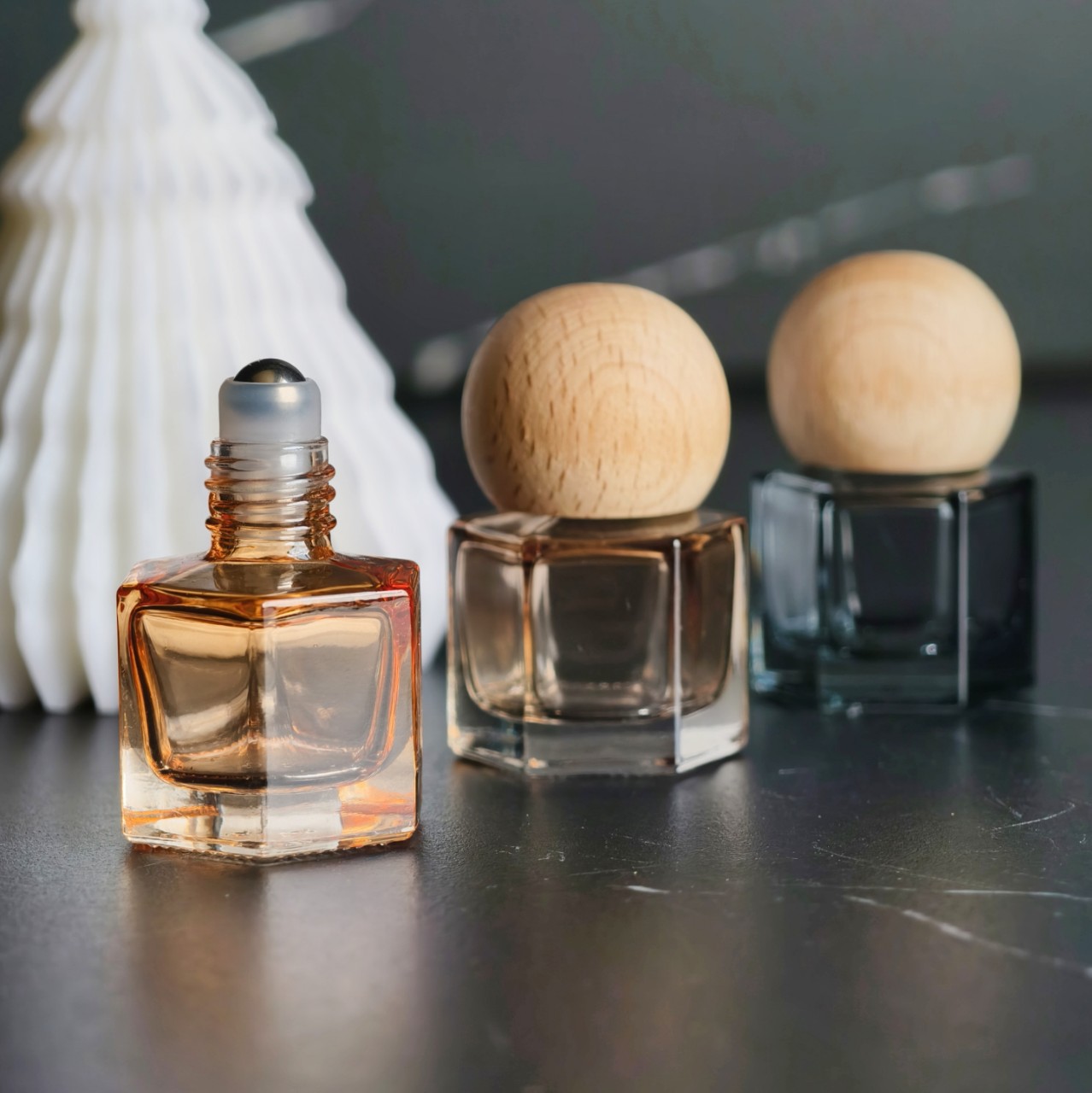 Attar Oil Roll On - 8ml Empty Glass Perfume Bottle With