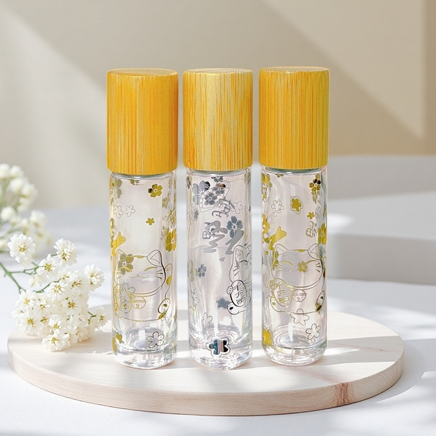 Attar Oil Roll On - 20pcs 10ml Empty Glass Roll-on Bottle