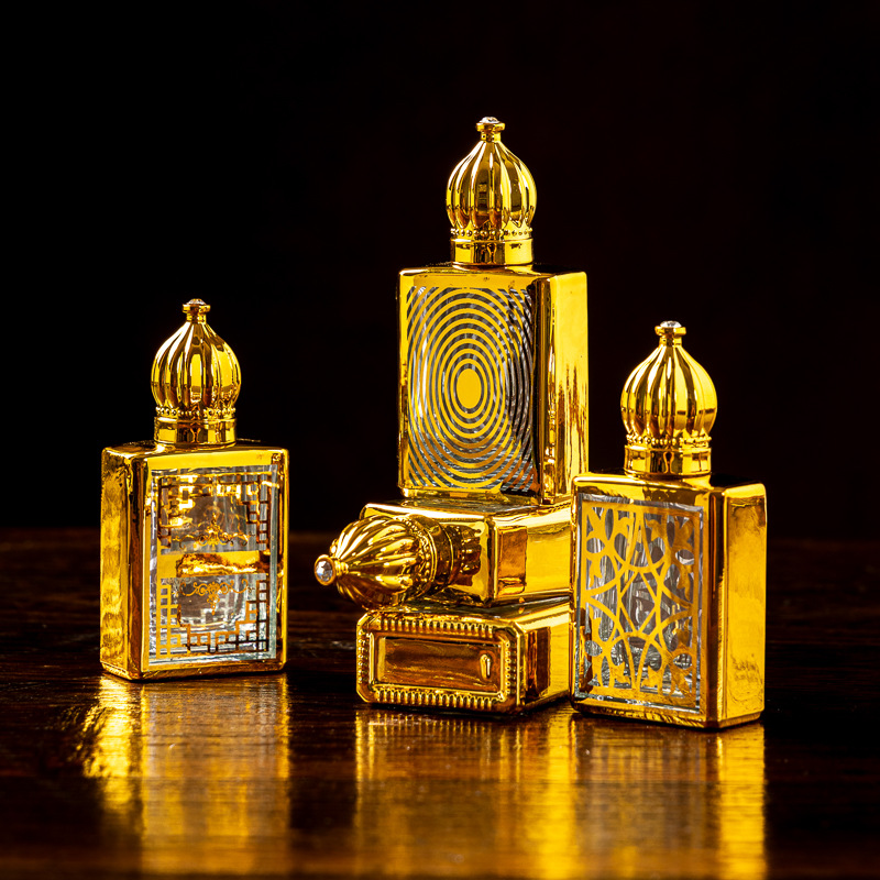 15MLEmpty Gold Glass Bottle Dr - Attar Oil Roll On ulasan dan harga
