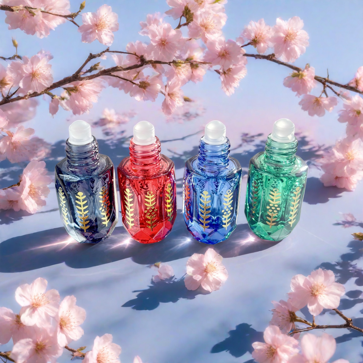 Colorful 6ml Glass Roll on Bot - Attar Oil Roll On ulasan dan harga