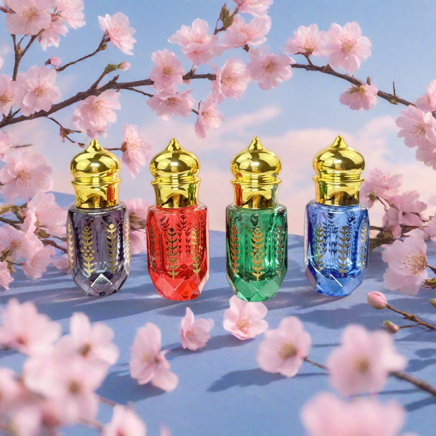 Colorful 6ml Glass Roll on Bot - Attar Oil Roll On ulasan dan harga