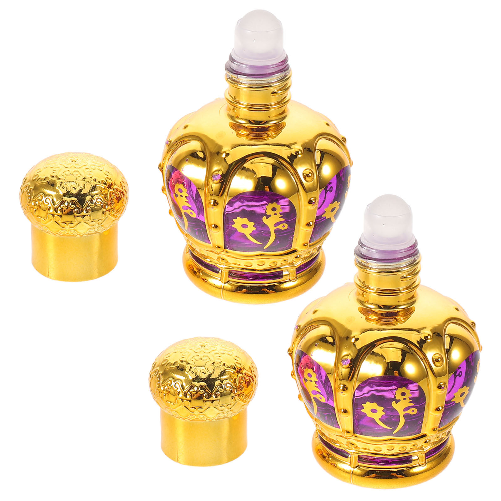 2Pcs 12Ml Refillable Glass Rol - Attar Oil Roll On ulasan dan harga