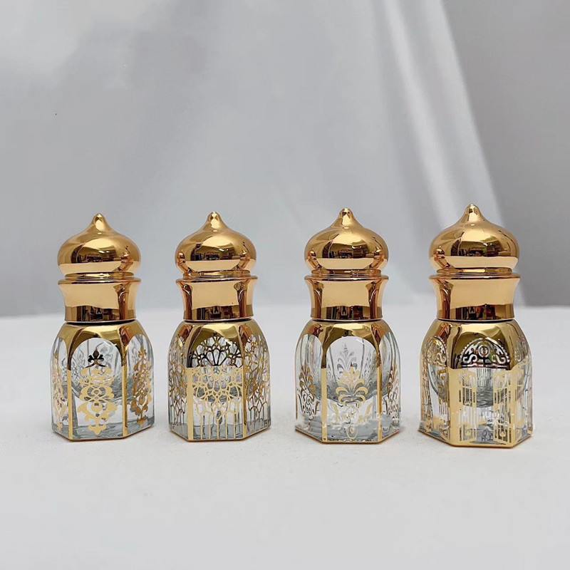 10/30/50pcs 3ml/6ml Gold Glass - Attar Oil Roll On ulasan dan harga