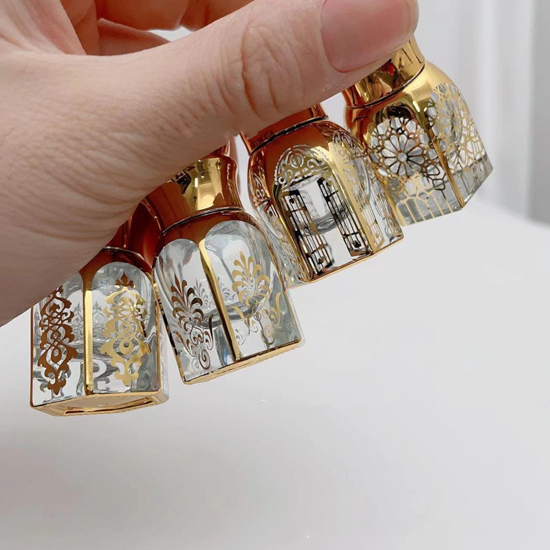 10/30/50pcs 3ml/6ml Gold Glass - Attar Oil Roll On ulasan dan harga