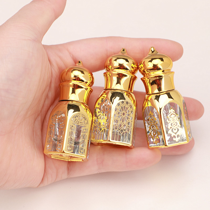 10/30/50pcs 3ml/6ml Gold Glass - Attar Oil Roll On ulasan dan harga
