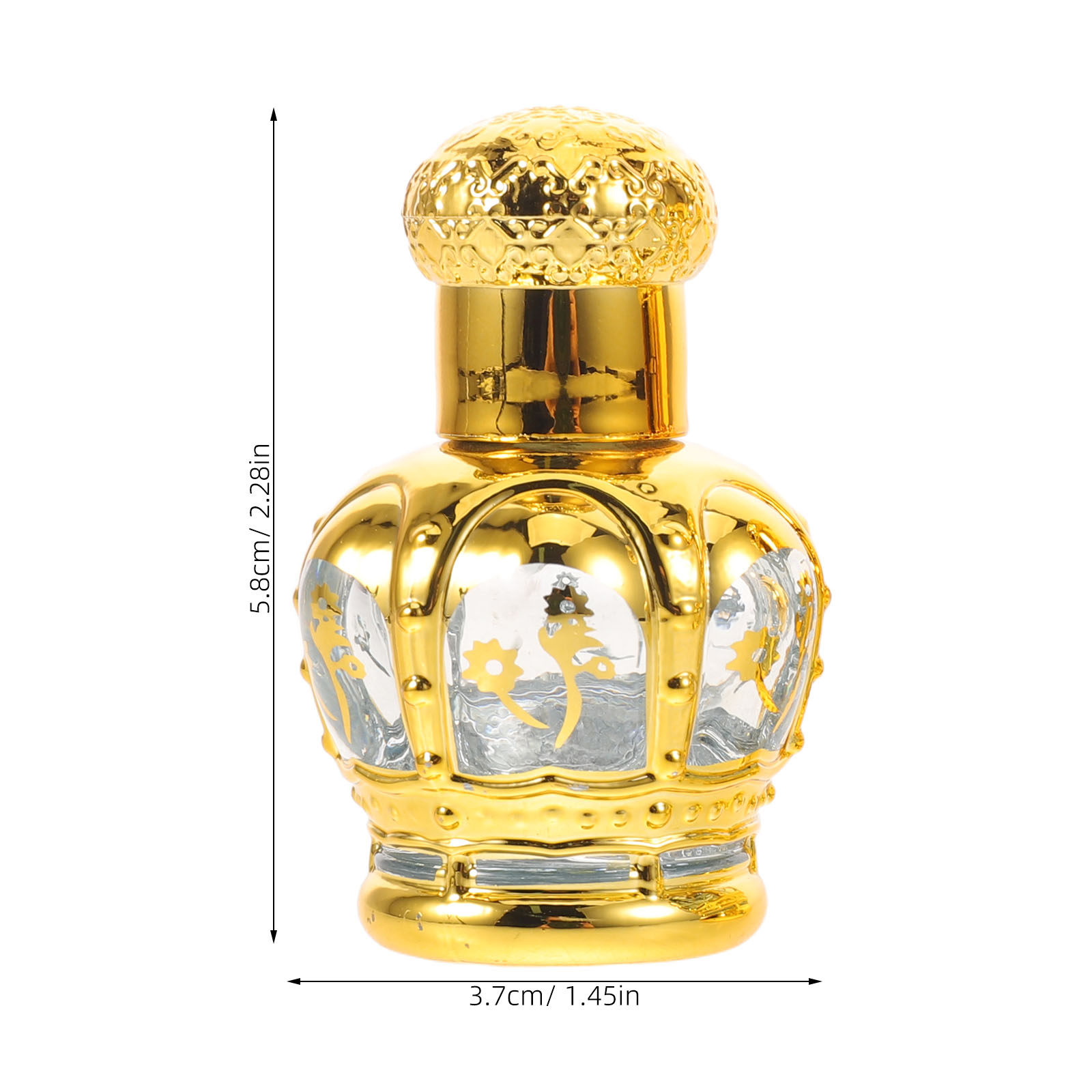 2Pcs 12Ml Decorative Gold Foil - Attar Oil Roll On ulasan dan harga
