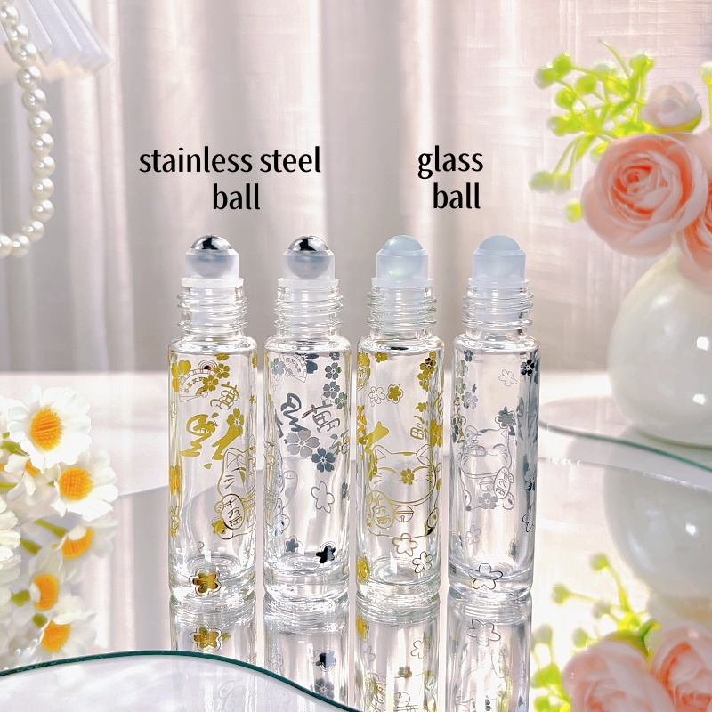20pcs 10ml Clear Glass Roll-on - Attar Oil Roll On ulasan dan harga